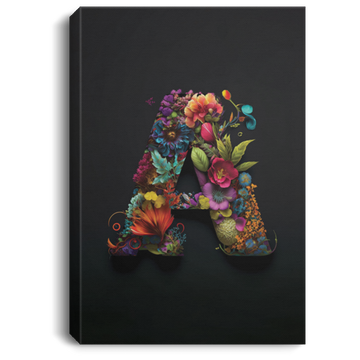 A Letter, Gift For Who Named A Letter, Flower A Gift, Spring Style Canvas