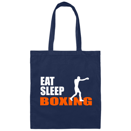 Eat, Sleep, Boxing, Repeat, Boxing Match Gift Canvas Tote Bag