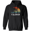 Bouldering Lover, Mountaineer Vintage Gift, Sporty Climb Climber Pullover Hoodie