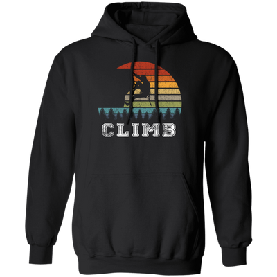 Bouldering Lover, Mountaineer Vintage Gift, Sporty Climb Climber Pullover Hoodie