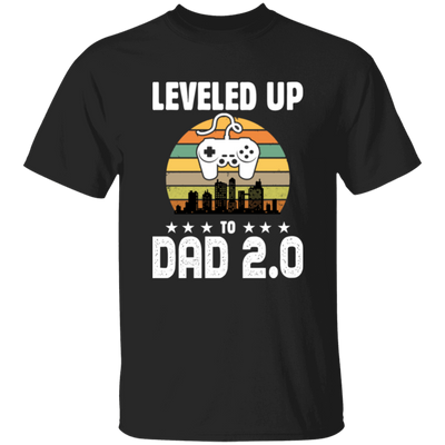 Leveled Up To Dad 2.0, Retro Father's Day, Love Daddy, Vintage City Unisex T-Shirt