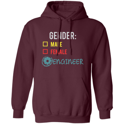 Engineer Gender, Fluid Nonbinary, Not Male Or Female, I Am Engineer Pullover Hoodie