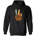 Stay cozy during the chilly autumn months with this Hi Fall, Thanksgiving's Day, Peace Sign, Peace Sign Turkey, Funny Turkey, Turkey's Day Pullover Hoodie. This hoodie is crafted from ultra-soft fabric and features a ribbed hem and cuffs for a snug fit. The vivid graphics will make this your go-to garment for any cold-weather event. You'll stay stylish and comfortable all season long.