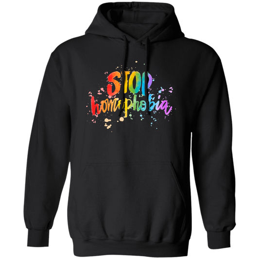 Love Homophobia, Be Kind, Love LGBT, Pride Month Pullover Hoodie