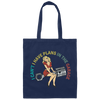 Lady Lover Sexy Girl I Cant I Have Plans In The Garage Canvas Tote Bag