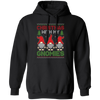 Christmas With My Gnomies, Xmas Gnome, Santa Gnome Pullover Hoodie