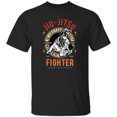 In Jiu Jitsu We Trust World Wide, Fighter Strength, Dignity Champ, Fighter Technique, Strength Combat Sport Unisex T-Shirt