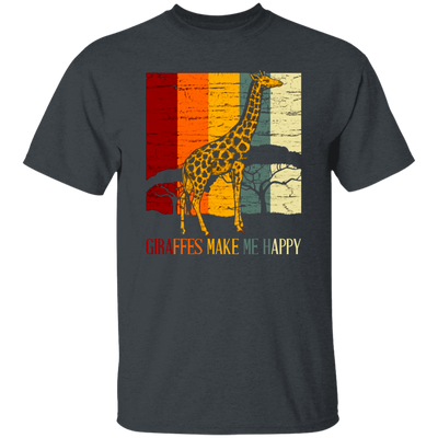 Giraffes Lover, Giraffes Make Me Happy, Animals Moutain Wild Farm Unisex T-Shirt