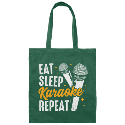 Love To Karaoke, Eat Sleep Karaoke Repeat, Best Of Karaoke Canvas Tote Bag