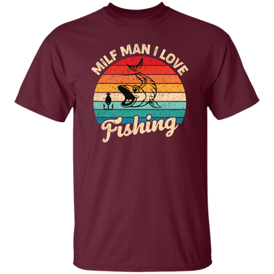 Milf Man I Love Fishing, Retro Fishing, Fishing Silhouette Unisex T-Shirt