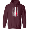 Love American, American Flag, American Lover, Heart Flag Pullover Hoodie