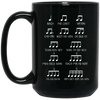 Music Design, Famous Musician, Music Note Black Mug