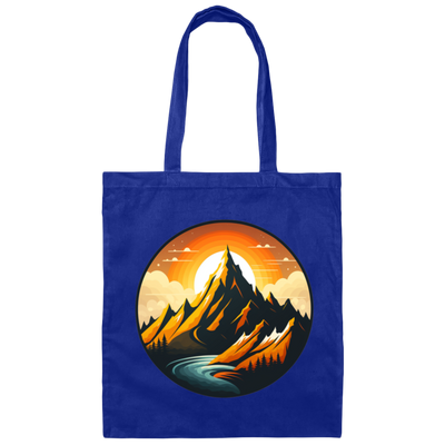 Love Moountain, Best Landscape, Love Sunset, Mountain With Sunset Canvas Tote Bag