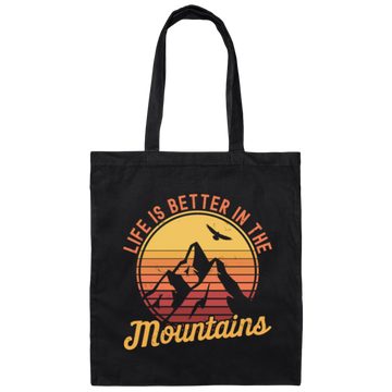 Loves Hiking, Mountain Climbing And Mountain Sports Canvas Tote Bag