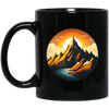 Love Moountain, Best Landscape, Love Sunset, Mountain With Sunset Black Mug