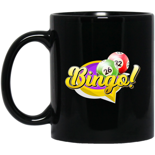 Let's Bingo, Claim The Prize, Yell For Bingo, Best Game Black Mug