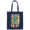 Vintage Barber Shop Daddy Barbers Dad Fathers Day Canvas Tote Bag