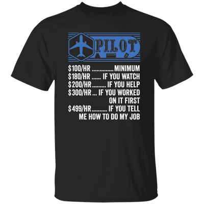 Pilot Hourly Rate, Funny Pilot, Best Of Pilot Unisex T-Shirt