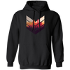 Super Cool, Colorful Hiker, Recognized A Mountain, Colorful Forest And Some Geometric Pullover Hoodie