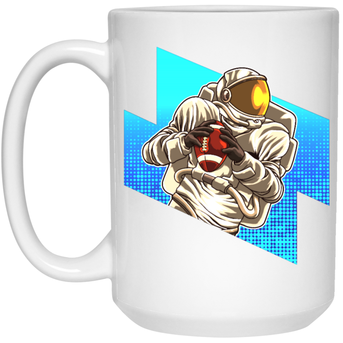 Football Astronaut, Outer Space Team, Baseball Lover, American Football White Mug