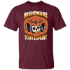 Nightmare Scary And Spooky, Skeleton Into Pumpkin Unisex T-Shirt