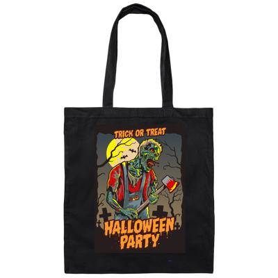 Trick Or Treat, Halloween Party, Halloween Holiday Canvas Tote Bag