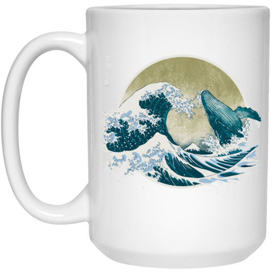 The Great Wave Off Kanagawa, Ramen Lover, Otaku Anime White Mug