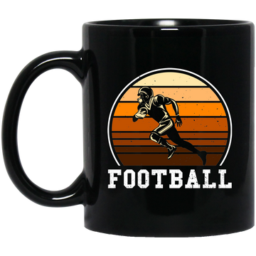 Retro Football, Run For Football, Love Sport, Football Vintage Black Mug