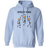 Spooky Vibes, Dancing Skeleton, Happy Halloween Pullover Hoodie