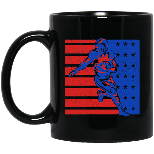 Fooball Player, American Sport, Best Of Football In America Black Mug