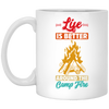 Vintage Campaign, Campfire, Life Is Better Around The Campfire White Mug