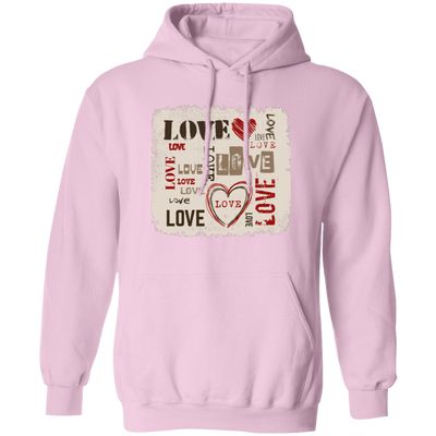 Love Design, Love Text, Valentine Design, Best Valentine Gift, Valentine's Day, Trendy Valentine Pullover Hoodie