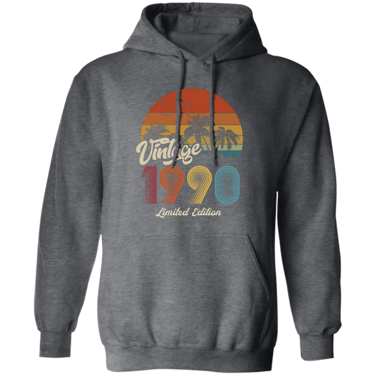 Vintage 1990, 1990 Birthday, 1990 Limited Edition, 1990 Retro Pullover Hoodie