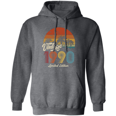 Vintage 1990, 1990 Birthday, 1990 Limited Edition, 1990 Retro Pullover Hoodie