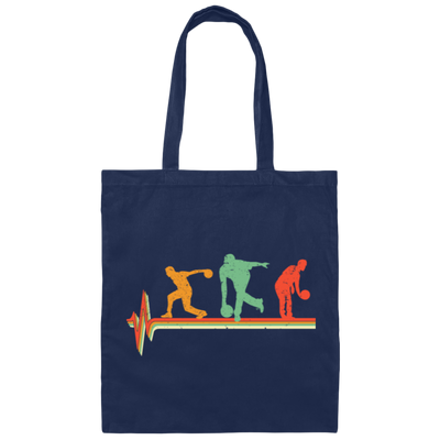Bowling Lover, Retro Bowling, Bowling Lover Gift, Vintage Gift Canvas Tote Bag
