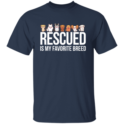 Rescued Is My Favorite Breed, Cute Dogs, Mini Dog Unisex T-Shirt