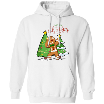 Funny Gingerbread, Dabbing Gingerbread, Funny Christmas, Merry Christmas, Trendy Christmas Pullover Hoodie