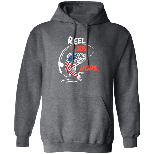 Reel Cool Pops, Love To Go Fishing, Love Fish, American Fish Gift Pullover Hoodie