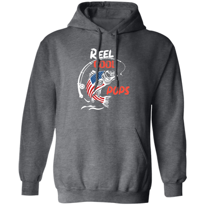 Reel Cool Pops, Love To Go Fishing, Love Fish, American Fish Gift Pullover Hoodie