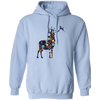 Floral Deer, Deer Silhouette, Flower Into A Deer Pullover Hoodie