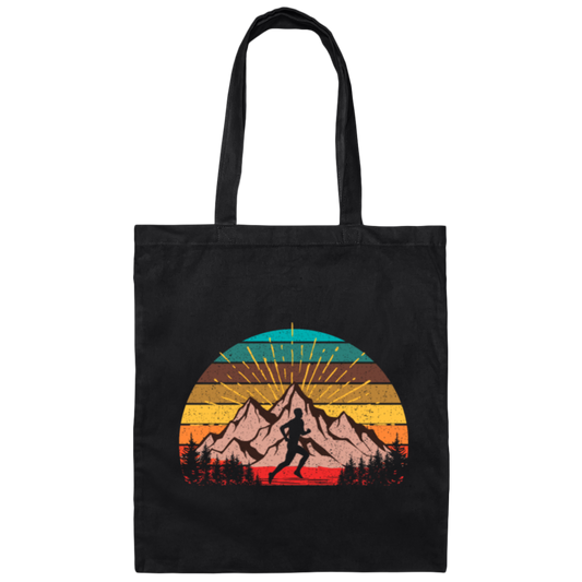 Retro Ultra Runner Classic Vintage Ultra Marathon Canvas Tote Bag