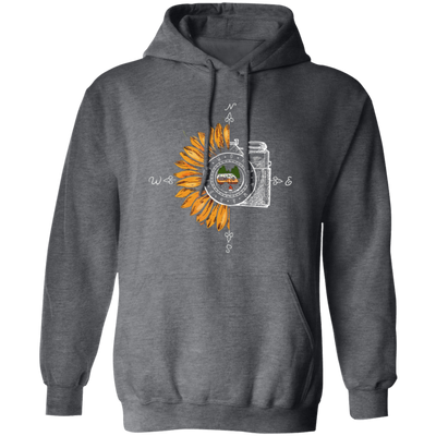 Camping Photography, Camera Sunflower, Love Sunflower, Love Camping Pullover Hoodie