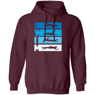 Funny Swimming Swim Team Quote Reads Swim You Will See A Coach Swim Style Pullover Hoodie