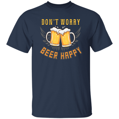 Don't Worry, Beer Happy, Cheer Up, Beer Retro Unisex T-Shirt