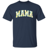 Mama Gift, Floral Mama, Mama Varsity, Mama Design, Mother's Day-green Unisex T-Shirt