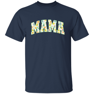 Mama Gift, Floral Mama, Mama Varsity, Mama Design, Mother's Day-green Unisex T-Shirt