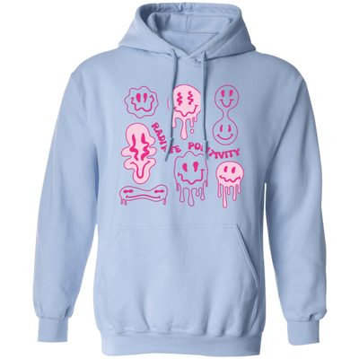 Radiate Positivity, Groovy Smile Face, Radiate Positivity Energy Pullover Hoodie