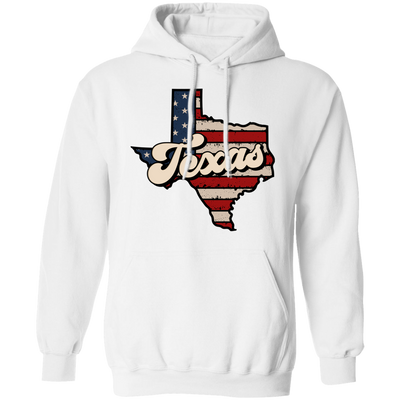 Texas State, Retro America, Retro Texas, Cowboy Style Pullover Hoodie