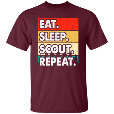 Eat Sleep Scout Repeat, Retro Scout, Scout Camping Unisex T-Shirt