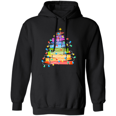 Crayon Xmas Tree, Xmas Tree Made From Crayon, Xmas Lights, Merry Christmas, Trendy Christmas Pullover Hoodie